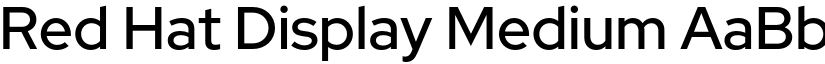 Red Hat Display Medium font