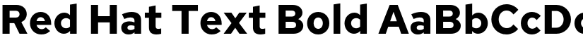 Red Hat Text Bold font