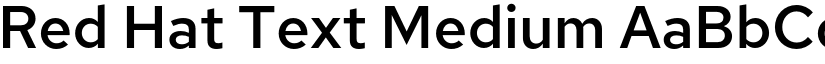 Red Hat Text Medium font
