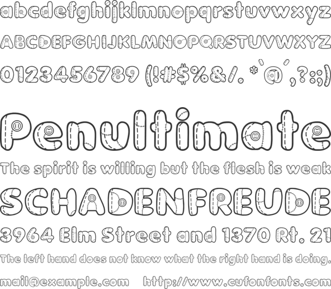 Boneca de Pano font preview