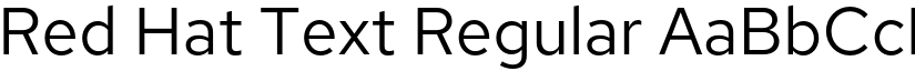 Red Hat Text Regular font