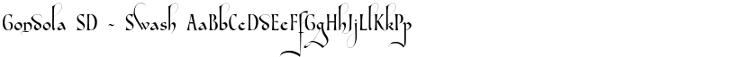 Gondola SD - Swash font