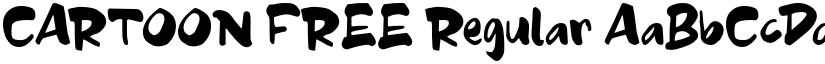 CARTOON FREE Regular font