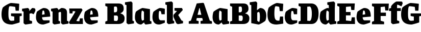 Grenze Black font
