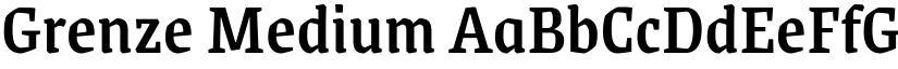 Grenze Medium font