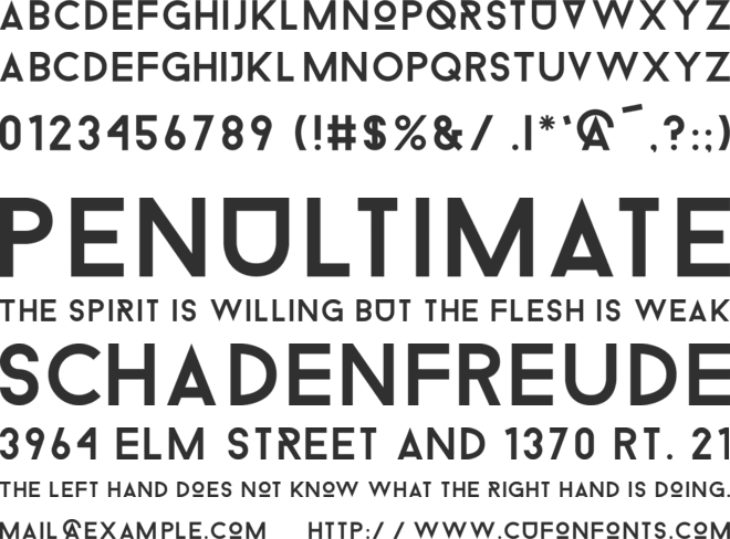 Droidiga font preview