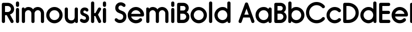 Rimouski SemiBold font