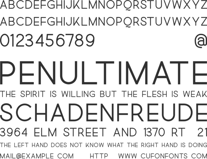 Quick font preview