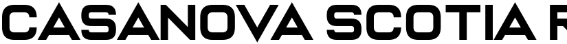 Casanova Scotia Regular font