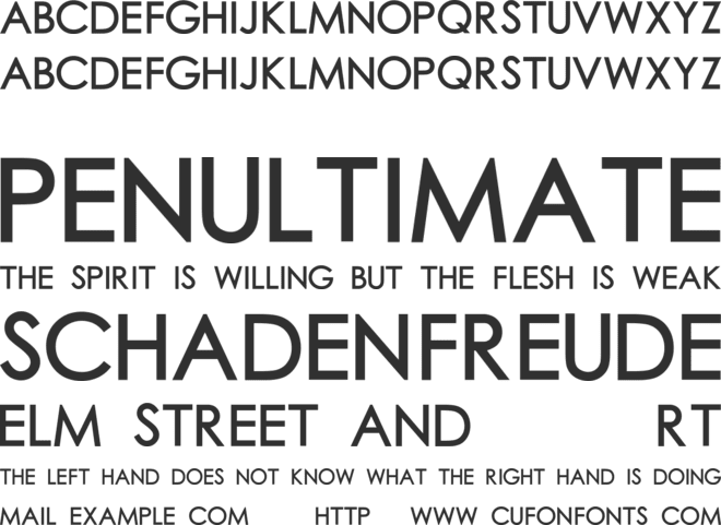 Chub Gothic font preview