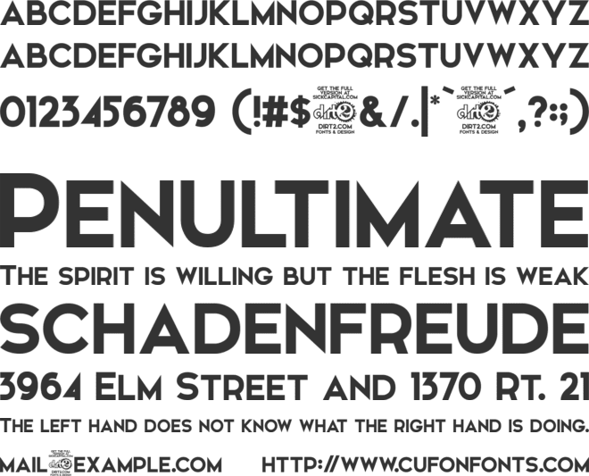 Elkwood font preview