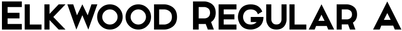Elkwood Regular font