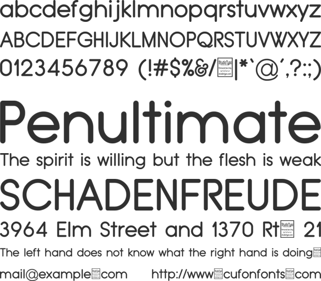 Typo Grotesk Rounded font preview