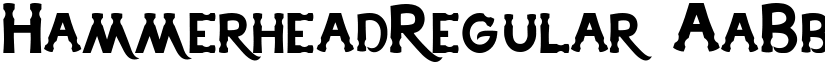 HammerheadRegular font