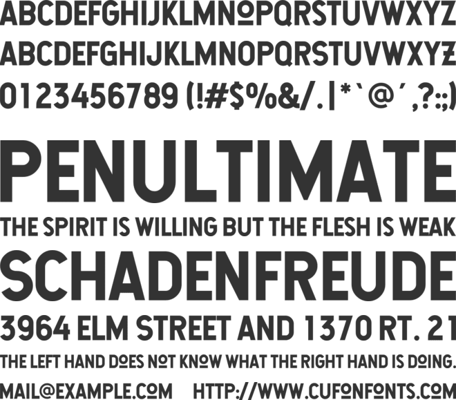 Hansief font preview