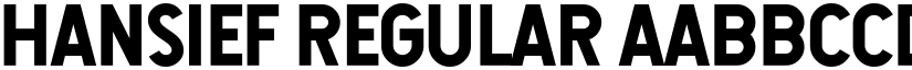 Hansief Regular font