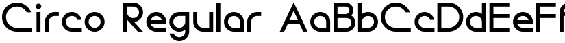 Circo Regular font