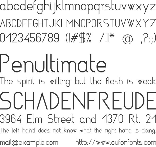 Asgalt font preview