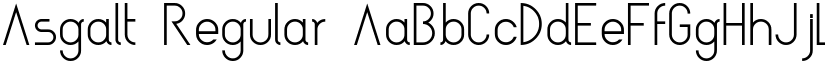 Asgalt Regular font