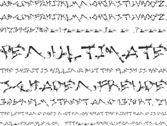 Lost Popnicasiana font preview