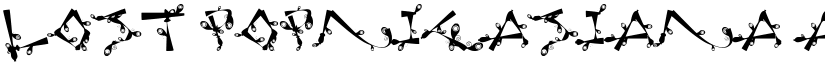Lost Popnicasiana font