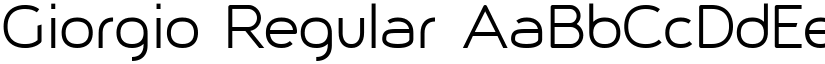 Giorgio Regular font