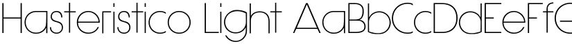 Hasteristico Light font