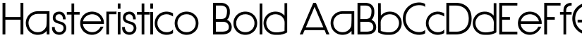 Hasteristico Bold font