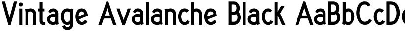 Vintage Avalanche Black font