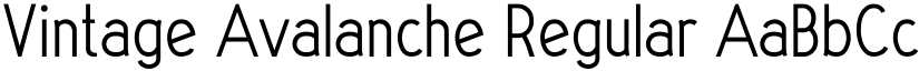 Vintage Avalanche Regular font