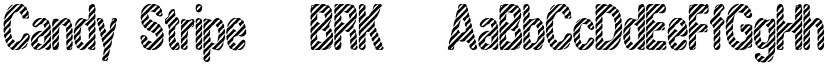 Candy Stripe (BRK) font