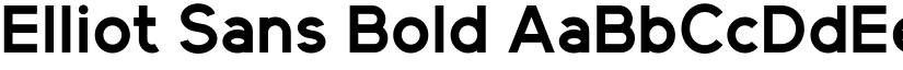 Elliot Sans Bold font