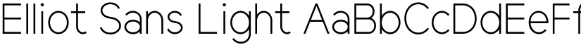 Elliot Sans Light font