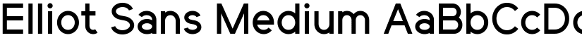 Elliot Sans Medium font