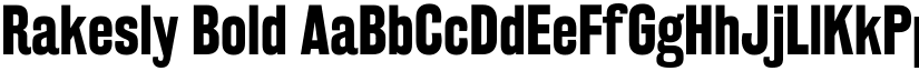 Rakesly Bold font
