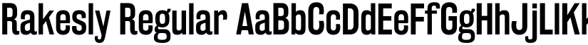 Rakesly Regular font