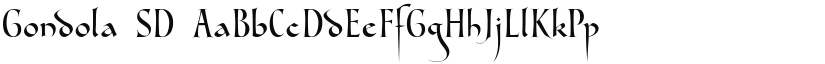 Gondola SD font download
