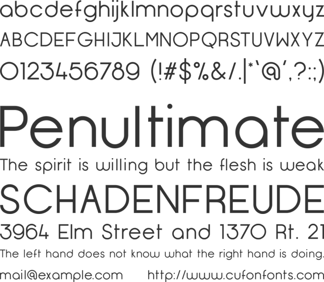 Opificio Neue font preview
