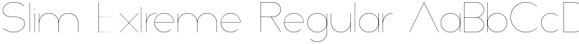 Slim Extreme Regular font
