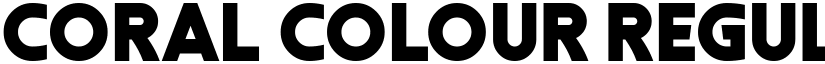 Coral Colour Regular font