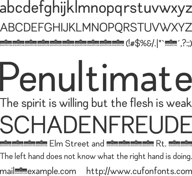 Leon font preview