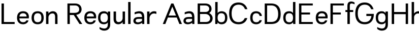 Leon Regular font