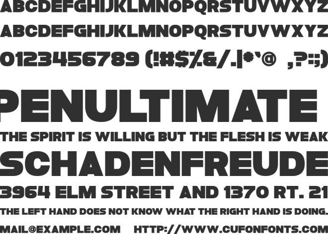 Folklore font preview