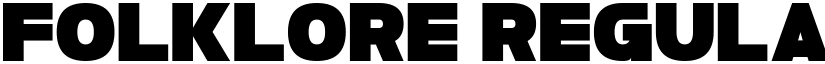 Folklore Regular font