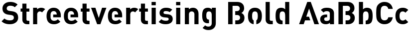 Streetvertising Bold font