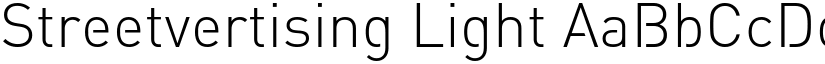 Streetvertising Light font