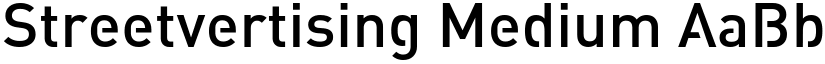 Streetvertising Medium font