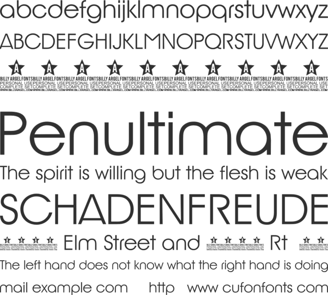 Rio Glamour personal use font preview