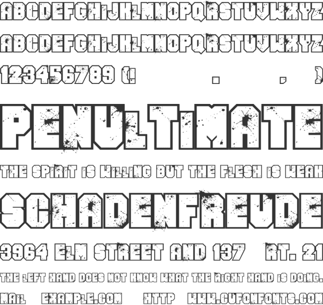 Even Badder Mofo font preview