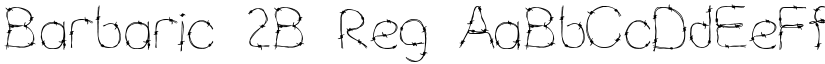 Barbaric 2B Reg font